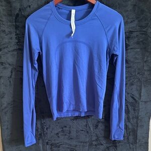 lululemon athletica Vibrant Blue Long Sleeve Tee